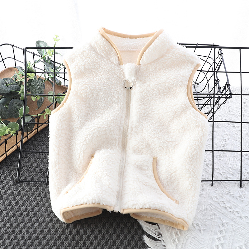 Baby Clothing Zipper - 男の子フランネルベスト子供服 2024 秋冬ファッション子供ジッパー上着コート女の赤ちゃんのための 2-10 年チョッキ