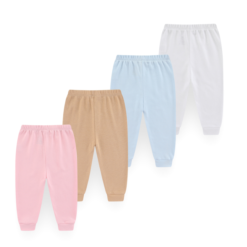 4 ピースユニセックスベビーパンツ綿 100% 無地 0-2 - Baby Clothing Bundles のレビューと価格