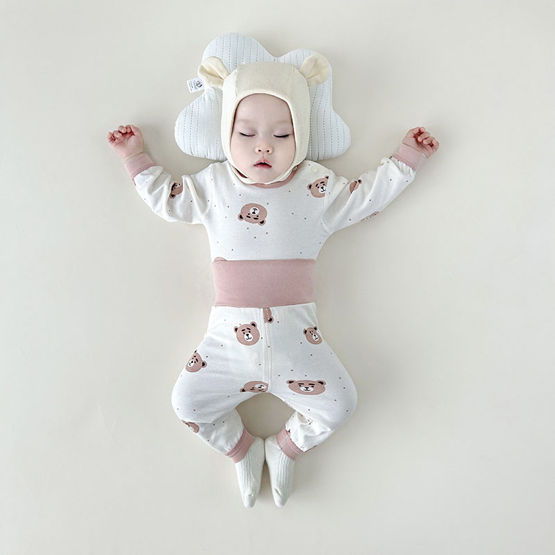 赤ちゃんの男の子と女の子のための笑顔の漫画のプリントパジャマ - Baby Clothing Night のレビューと価格