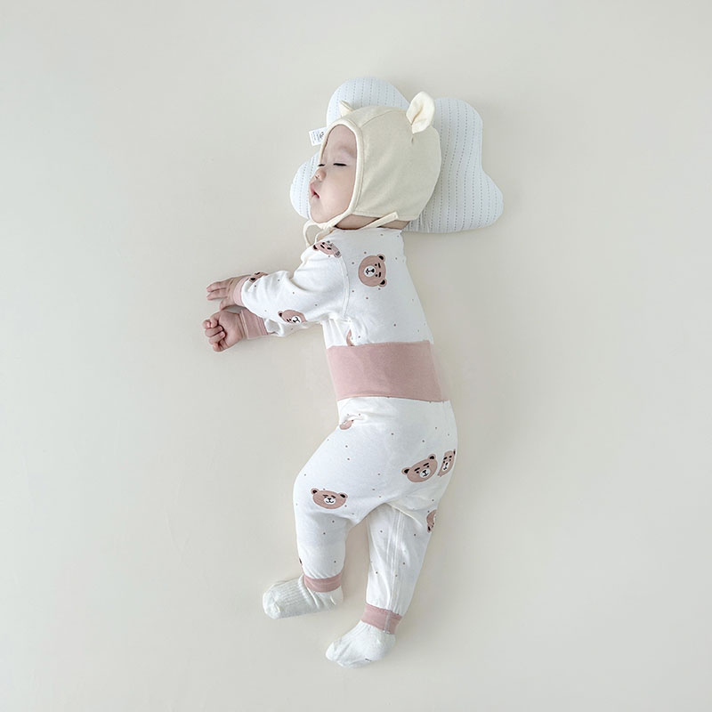 赤ちゃんの男の子と女の子のための笑顔の漫画のプリントパジャマ - Baby Clothing Night のレビューと価格