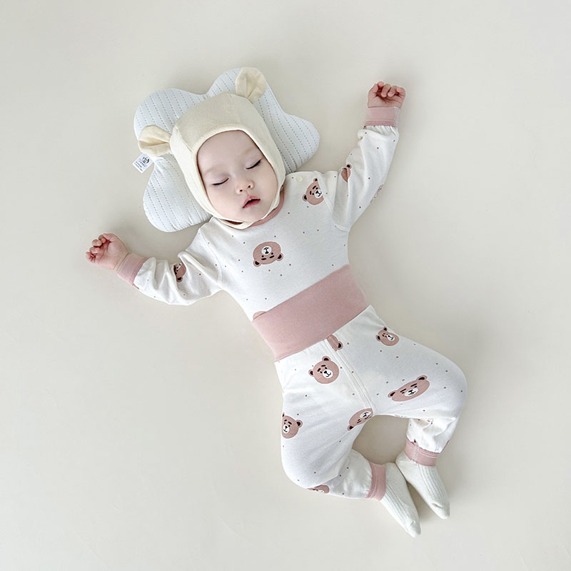 赤ちゃんの男の子と女の子のための笑顔の漫画のプリントパジャマ - Baby Clothing Night のレビューと価格