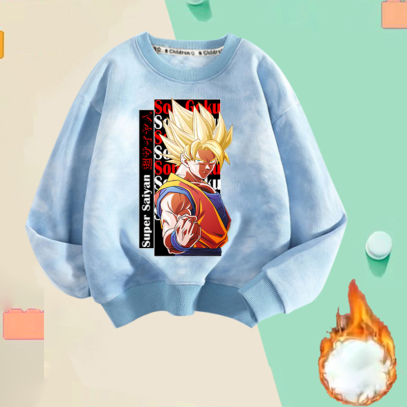 新しいドラゴンボール薄型フリースパーカー漫画悟空男性トレーナ - Baby Clothing Japan のレビューと価格