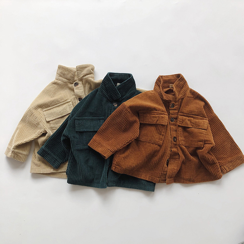 秋冬ベビー男の子女の子コーデュロイコート韓国日本スタイル子供 - Baby Clothing Japan のレビューと価格