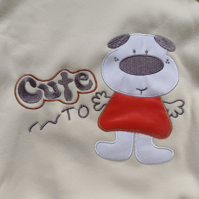 ベビートラックスーツ漫画子犬刺繍長袖トップ + バンドル裾ス - Baby Clothing Bundles のレビューと価格