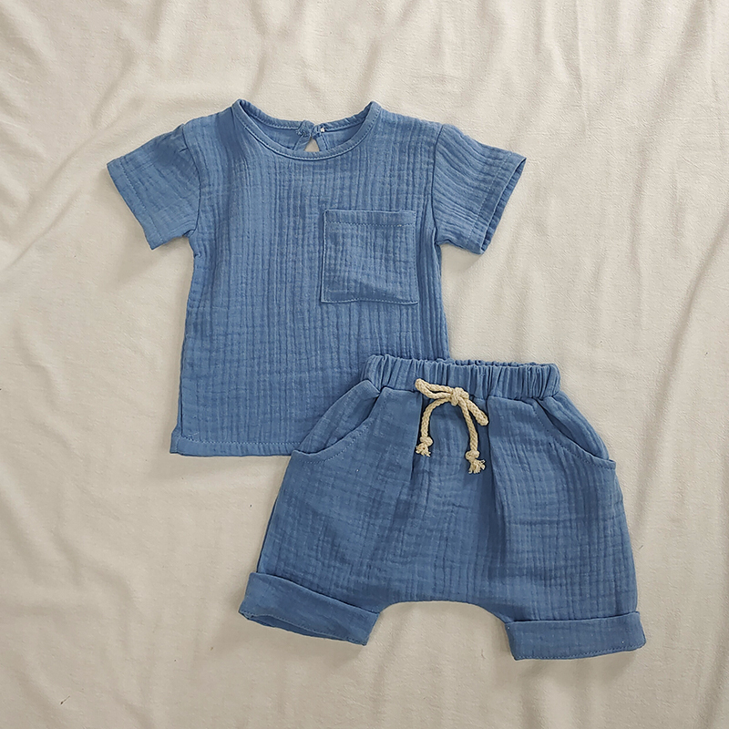 赤ちゃん用コットンTシャツ,夏服セット,トップスとショーツ, - Baby Clothing Bundles のレビューと価格