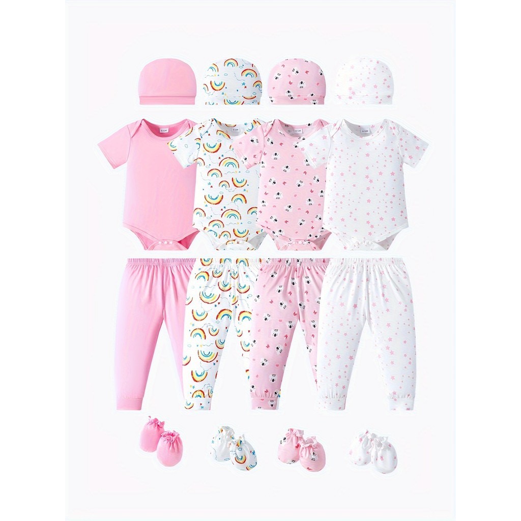 新生児用衣類セット,半袖ロンパース,手袋,カジュアルウェア, - Baby Clothing Bundles のレビューと価格