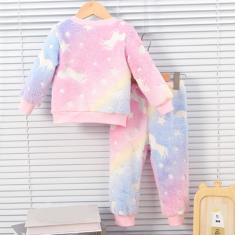 女性の赤ちゃん色の秋と冬のぬいぐるみ夜の蛍光ホーム服ベビー暖 - Baby Clothing Night のレビューと価格