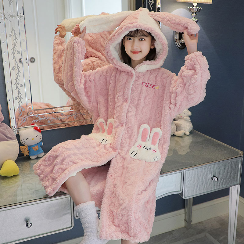 ハローキティ Miniso コーラルフリースネグリジェ子供秋 - Baby Clothing Japan のレビューと価格