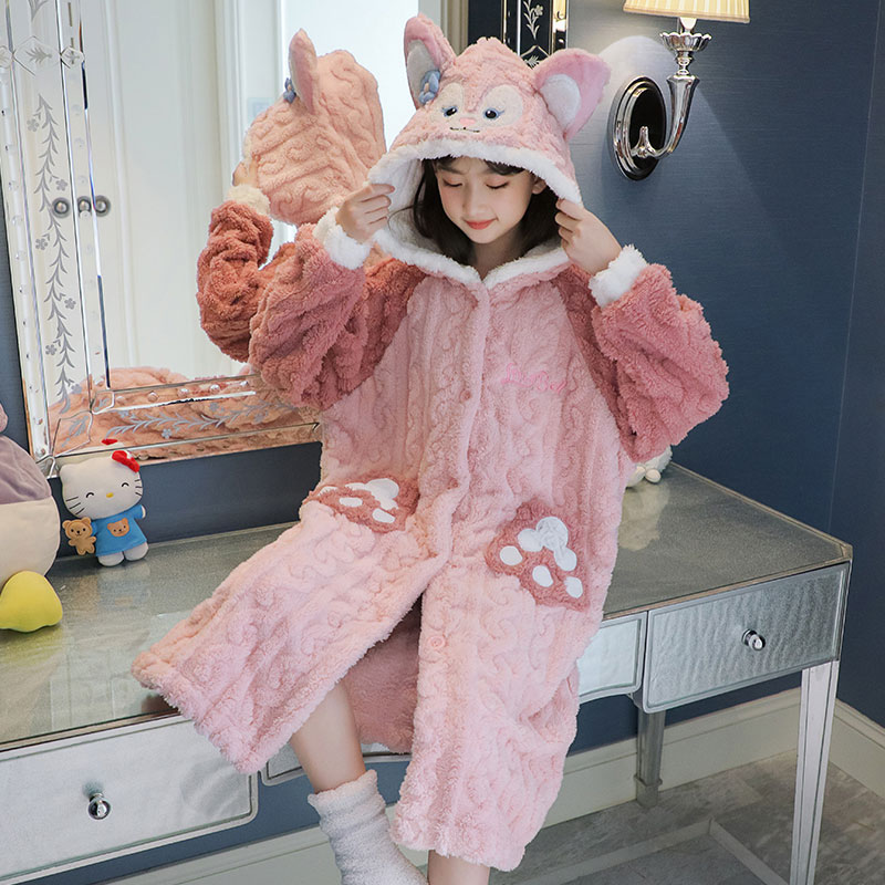 ハローキティ Miniso コーラルフリースネグリジェ子供秋 - Baby Clothing Japan のレビューと価格