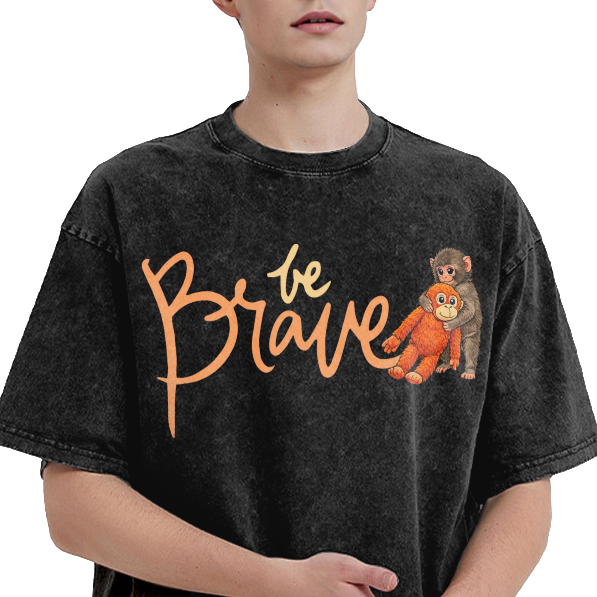メンズTシャツ パンチベイビーモンキー キュートなぬいぐるみ - Baby Zoo Clothing のレビューと価格