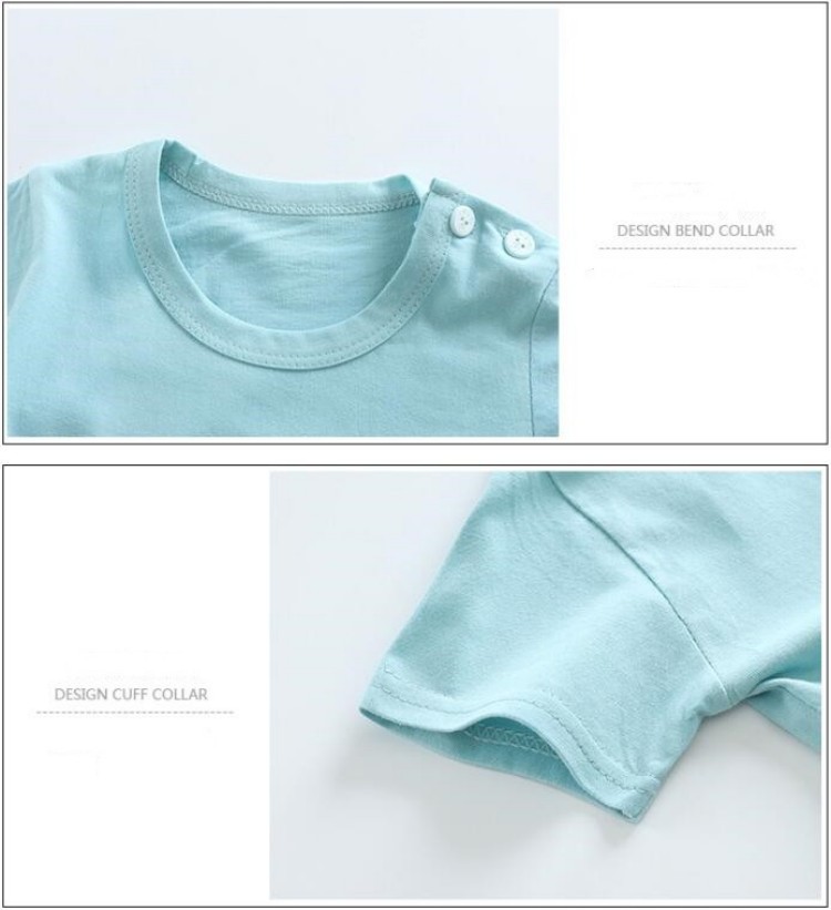 綿 Tシャツ + ショーツ 2 ピーストラックスーツセット子 - Baby Clothing Sets Boy のレビューと価格