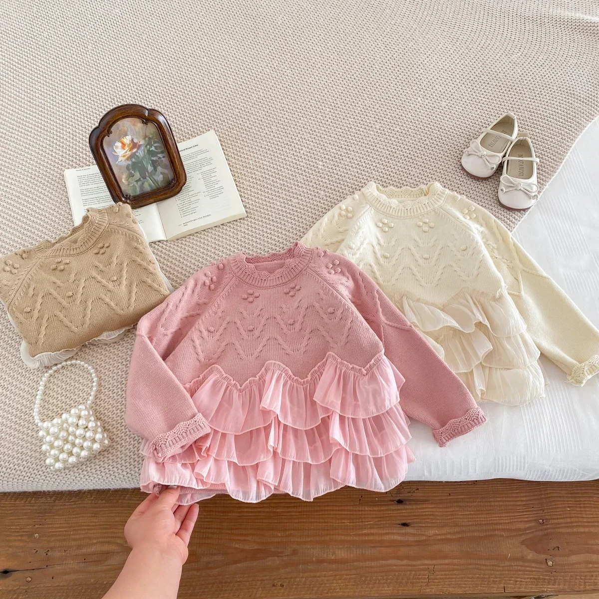 2025 春キッズベビーガールズファッショントップセーター  - Baby Clothing Japan のレビューと価格