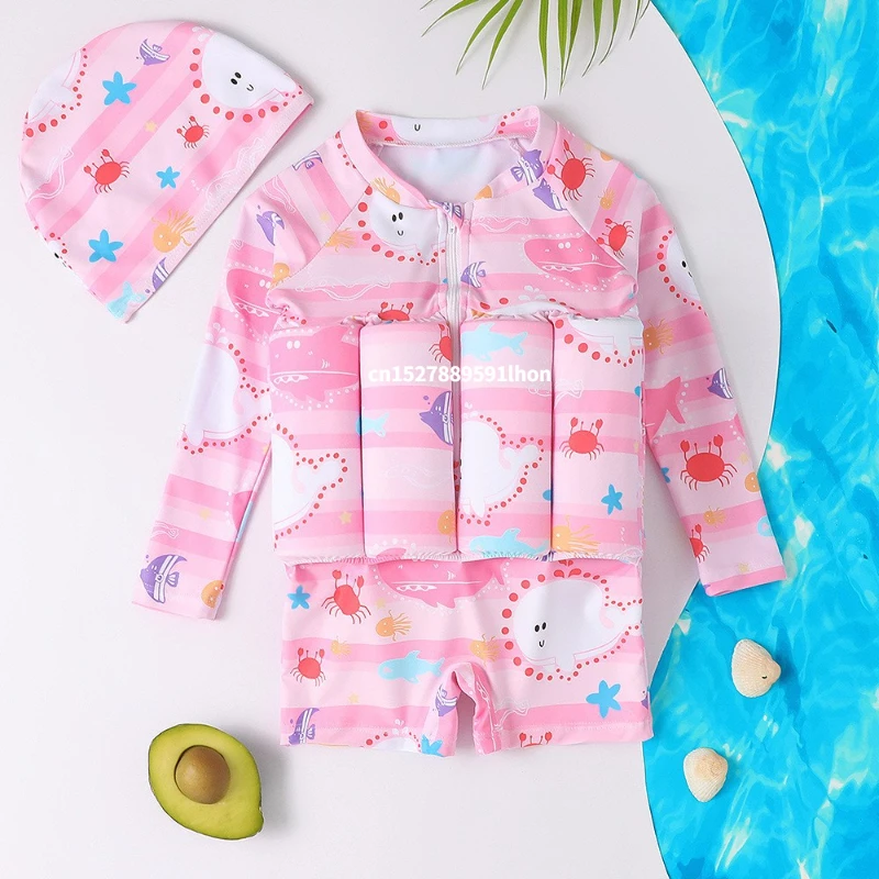 子供の浮力水着漫画プリント水着子供ワンピースフローティングラ - Baby Clothing Bundles のレビューと価格