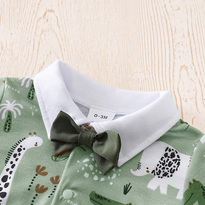 新生児男の子服セット動物 - グリーンプリントファッション夏 - Baby Clothing Bundles のレビューと価格