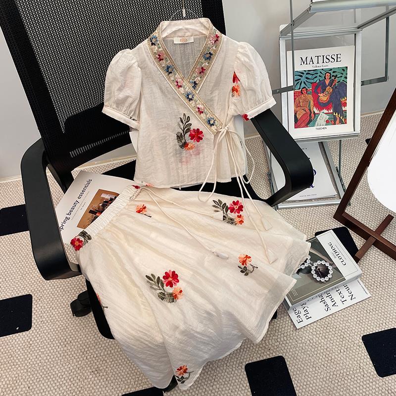 女の子のための短いスカートとレースのセット,純綿のツーピース - Baby Clothing Bundles のレビューと価格