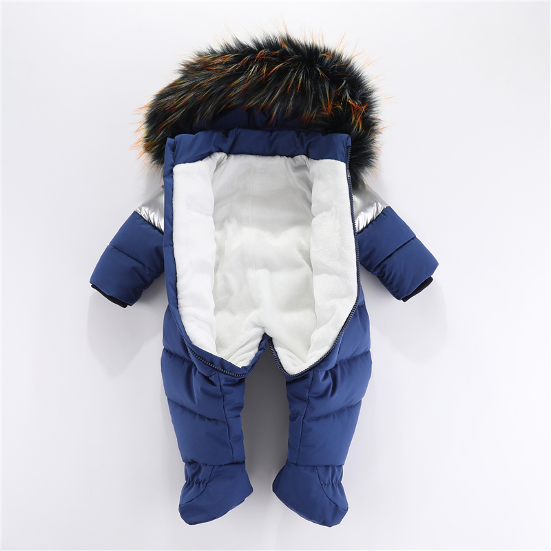 冬新生児ロンパース手袋付き暖かい厚みのある女の赤ちゃん服フー - Baby Clothing Sets Boy のレビューと価格