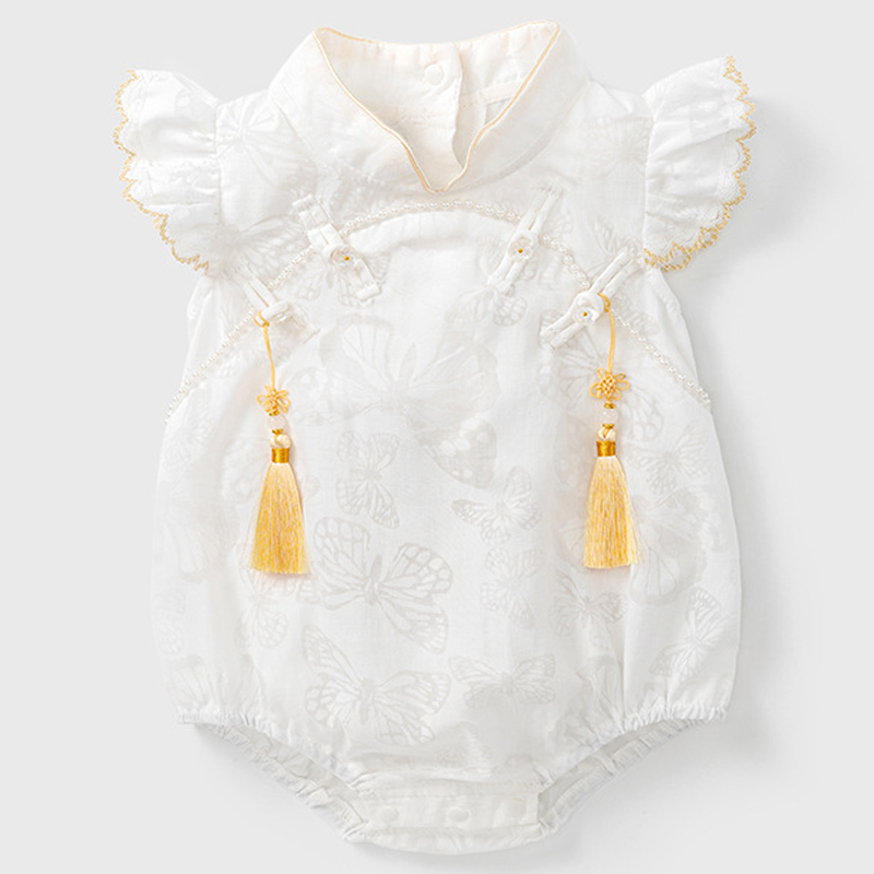 新生児用ノースリーブコットンボディスーツ,女の子用ホワイトベ - Baby Clothing Bundles のレビューと価格
