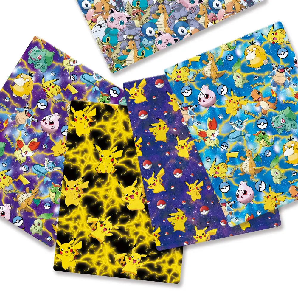 子供のためのポケモン漫画プリント生地,手作りの縫製,パッチワ - Baby Clothing Japan のレビューと価格