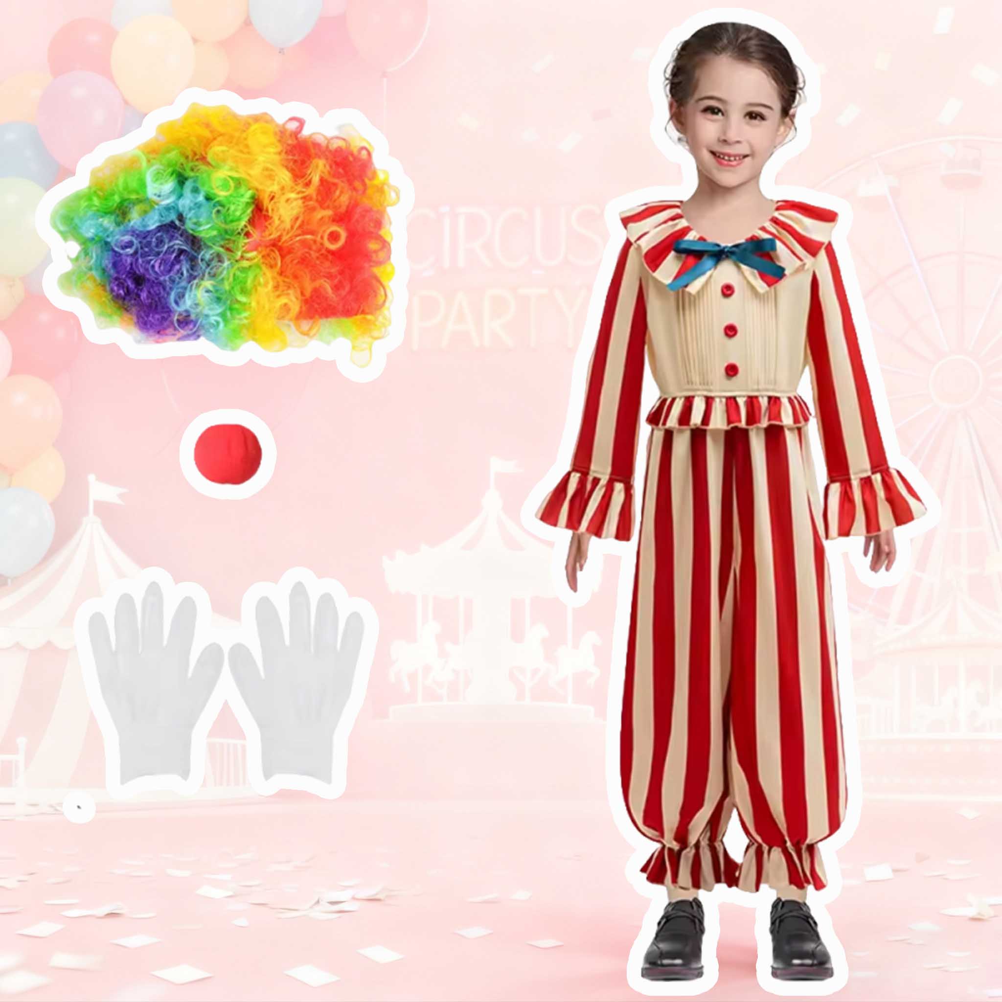 ハロウィンピエロ衣装ベビーガールズボーイズコスプレハロウィン - Baby Clothing Sets Boy のレビューと価格