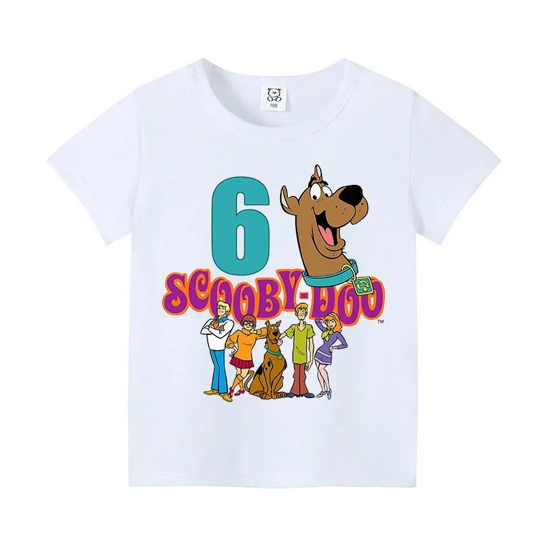 スクービードゥー誕生日番号 Tシャツベビーサマーコットン T - Baby Clothing Sets Boy のレビューと価格