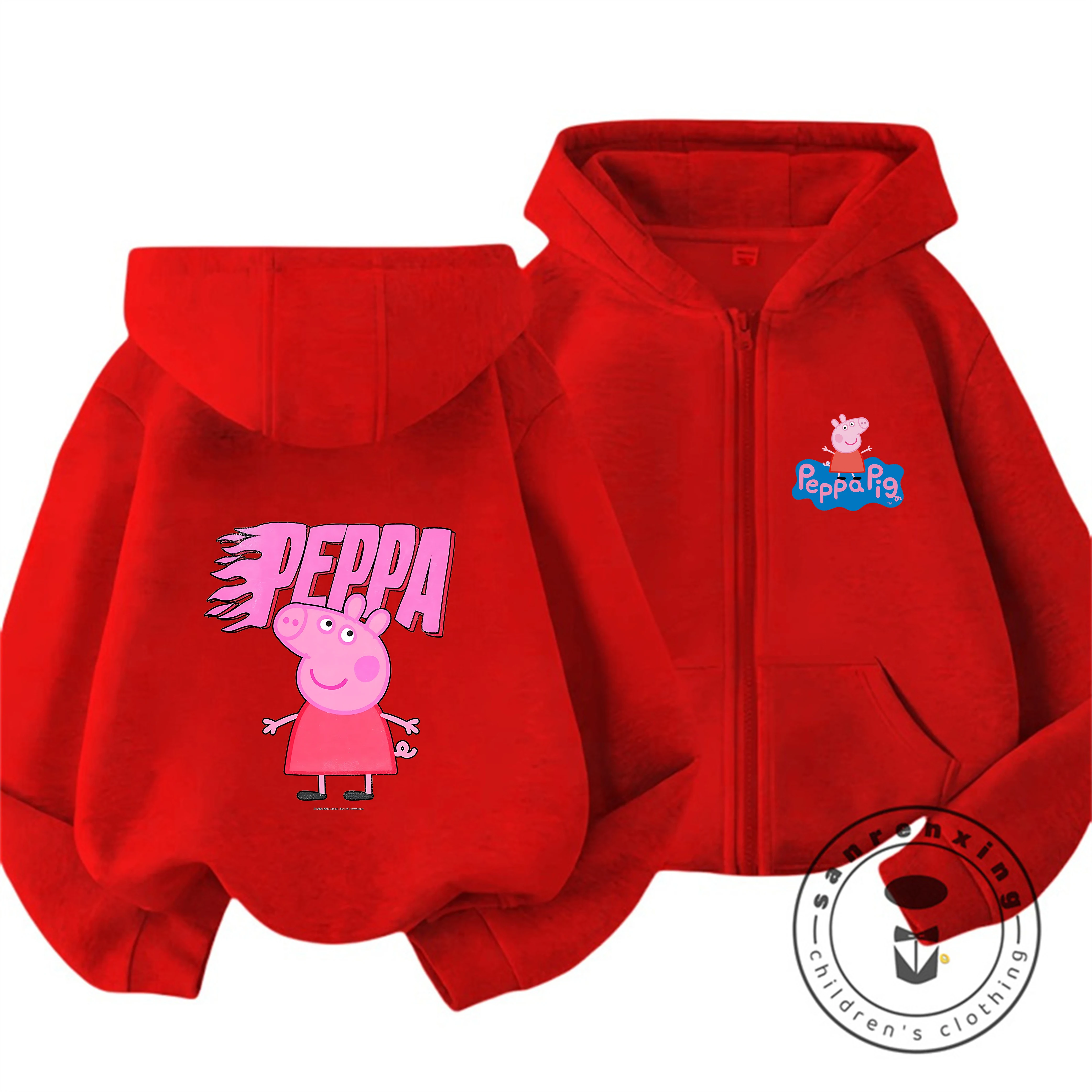 トレンディなホット漫画ジッパーパーカーかわいいカジュアル冬フ - Baby Clothing Zipper のレビューと価格