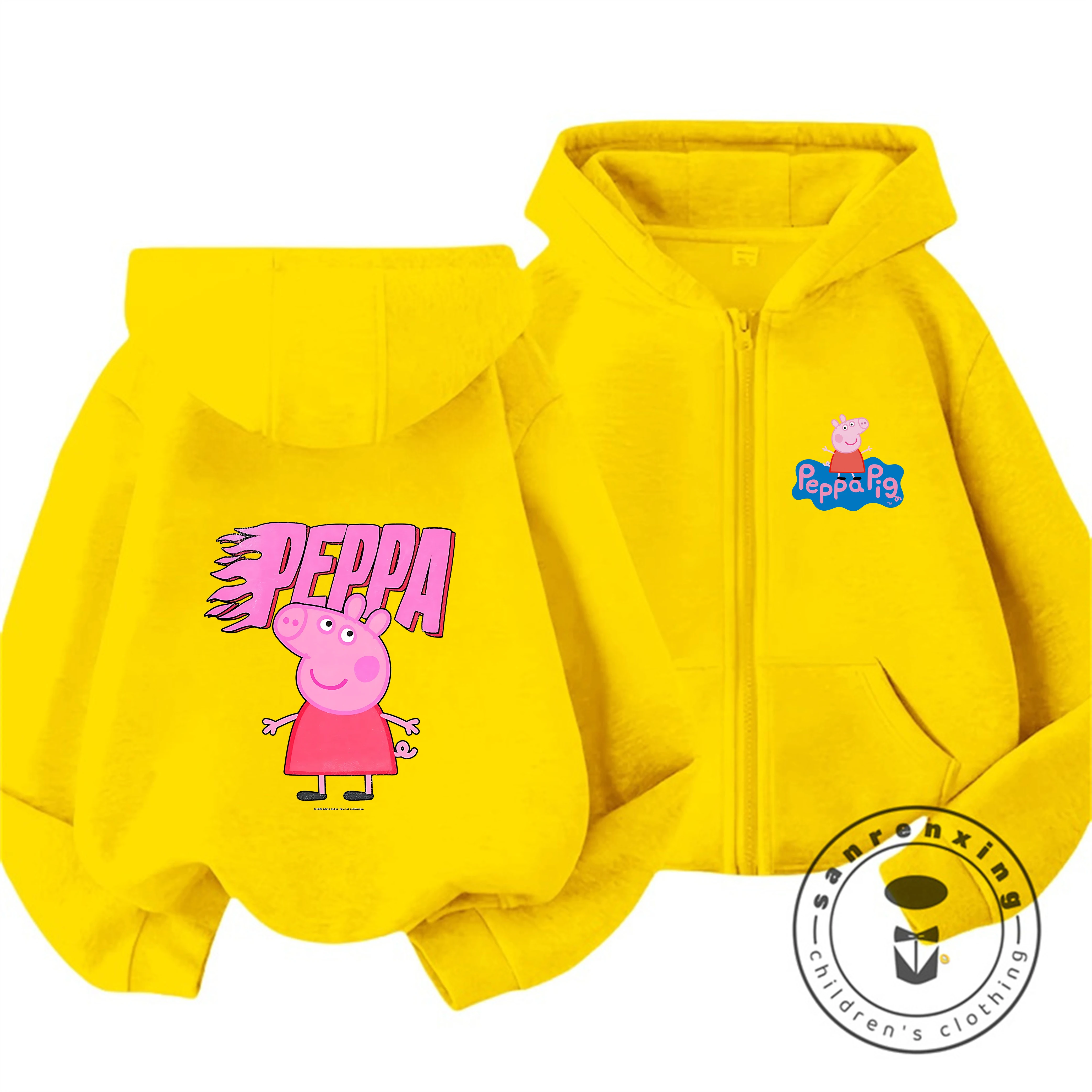 トレンディなホット漫画ジッパーパーカーかわいいカジュアル冬フ - Baby Clothing Zipper のレビューと価格