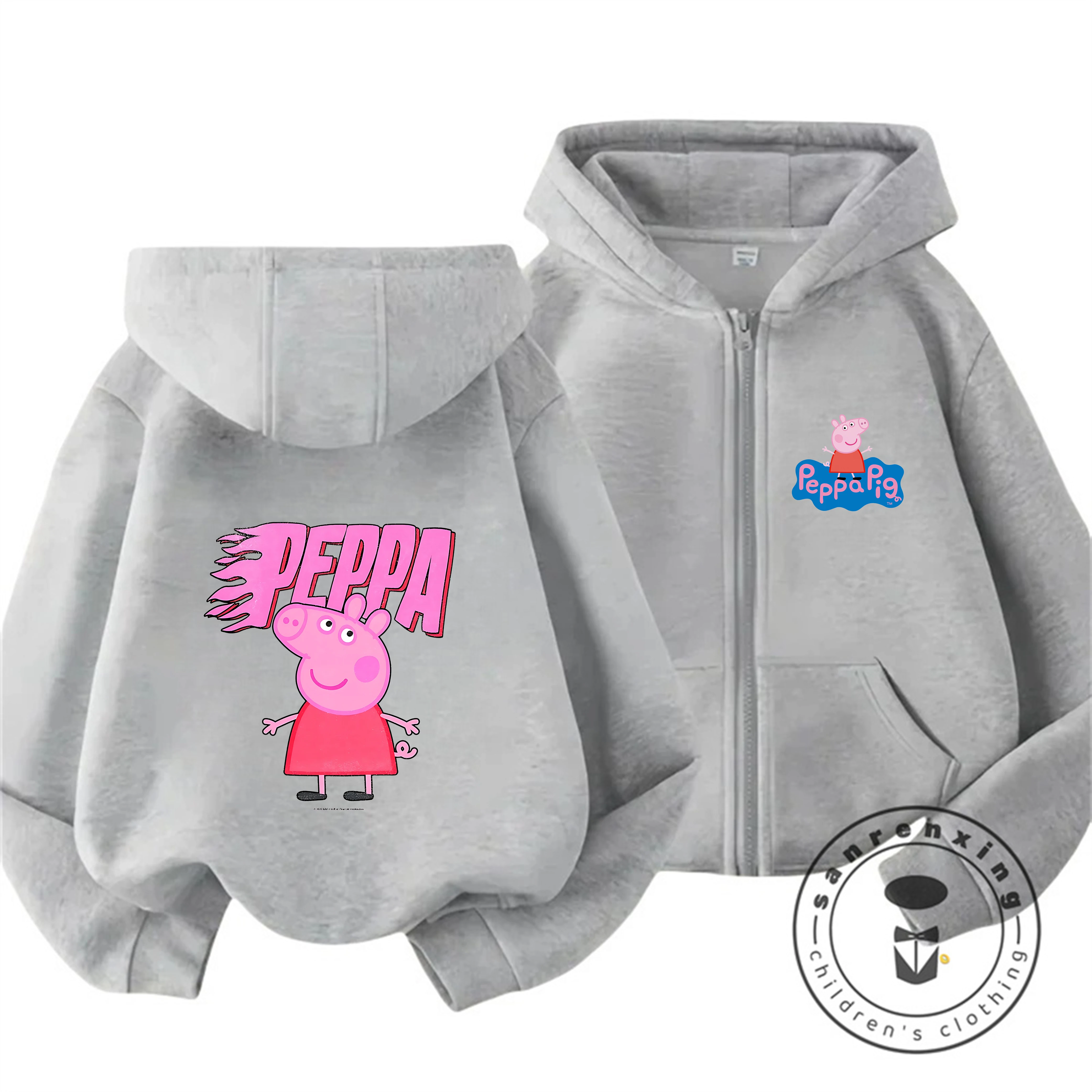 トレンディなホット漫画ジッパーパーカーかわいいカジュアル冬フ - Baby Clothing Zipper のレビューと価格
